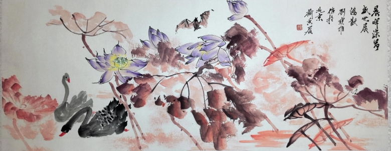 刘宝堆：为什么用红色画荷叶更受欢迎